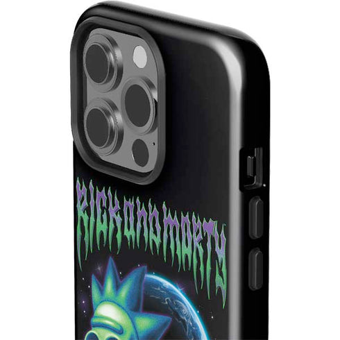 Adult Swim Rick and Morty Neon Skulls iPhone 15 Pro Impact Case