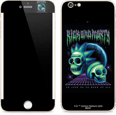 Adult Swim Rick and Morty Neon Skulls iPhone 6/6s Plus Skin