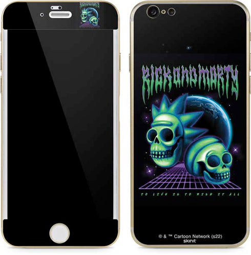 Adult Swim Rick and Morty Neon Skulls iPhone 6/6s Skin