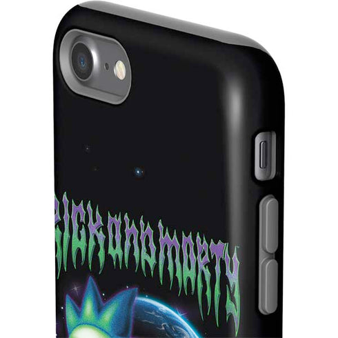Adult Swim Rick and Morty Neon Skulls iPhone SE (2nd & 3rd Gen) Pro Case