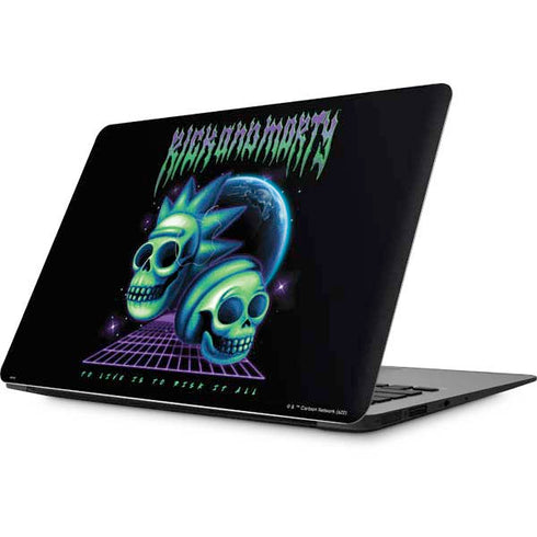 Adult Swim Rick and Morty Neon Skulls Apple MacBook Skin