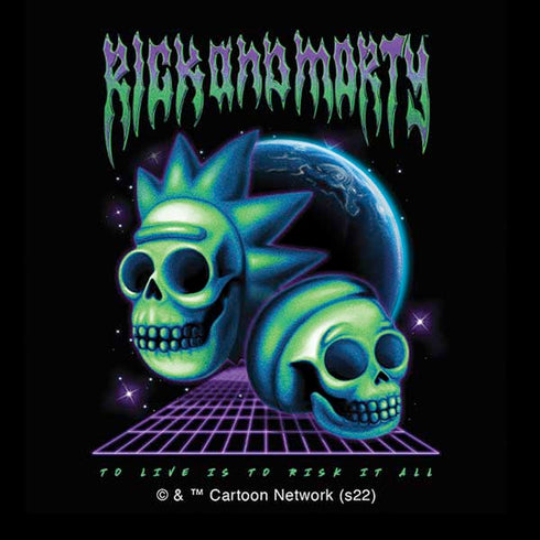 Adult Swim Rick and Morty Neon Skulls Moto E5 Play Skin