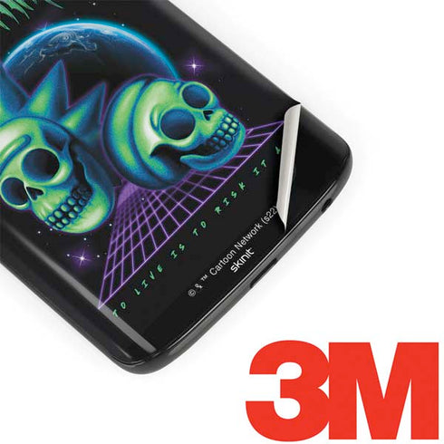Adult Swim Rick and Morty Neon Skulls Moto G6 Skin