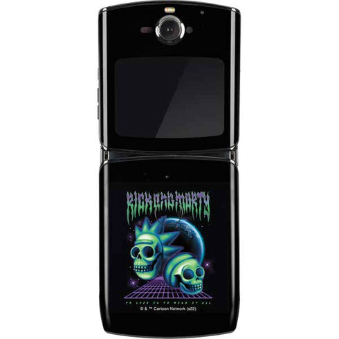 Adult Swim Rick and Morty Neon Skulls Motorola RAZR Skin