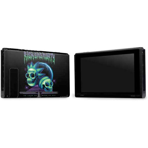 Adult Swim Rick and Morty Neon Skulls Nintendo Switch Bundle Skin