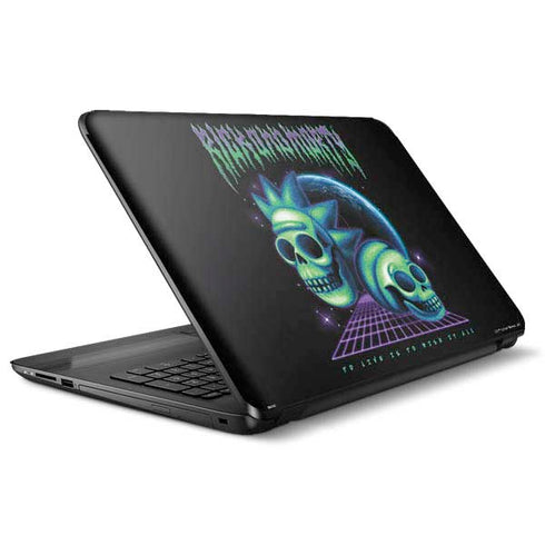 Adult Swim Rick and Morty Neon Skulls HP Notebook Skin