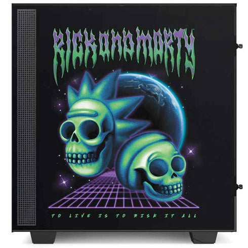 Adult Swim Rick and Morty Neon Skulls NZXT H510 Compact ATX Mid-Tower Case Skin