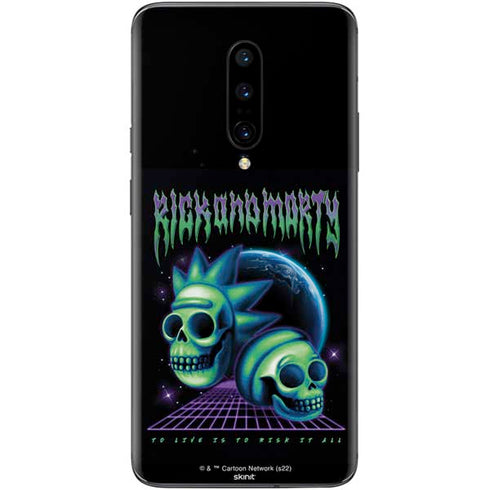 Adult Swim Rick and Morty Neon Skulls OnePlus 7 Pro Skin