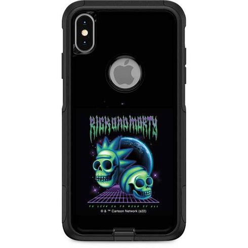 Adult Swim Rick and Morty Neon Skulls Otterbox Commuter iPhone Skin