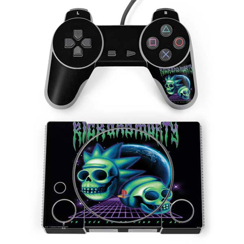 Adult Swim Rick and Morty Neon Skulls PlayStation Classic Bundle Skin
