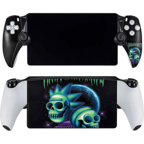 Adult Swim Rick and Morty Neon Skulls PlayStation Portal Remote Player Skin