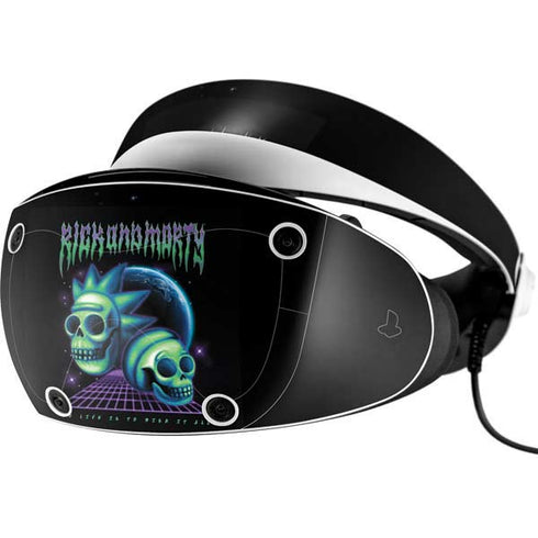 Adult Swim Rick and Morty Neon Skulls PlayStation VR2 Skin