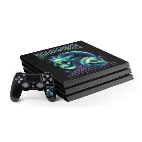 Adult Swim Rick and Morty Neon Skulls PS4 Pro Bundle Skin