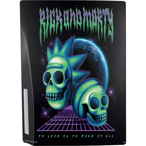 Adult Swim Rick and Morty Neon Skulls PS5 Bundle Skin