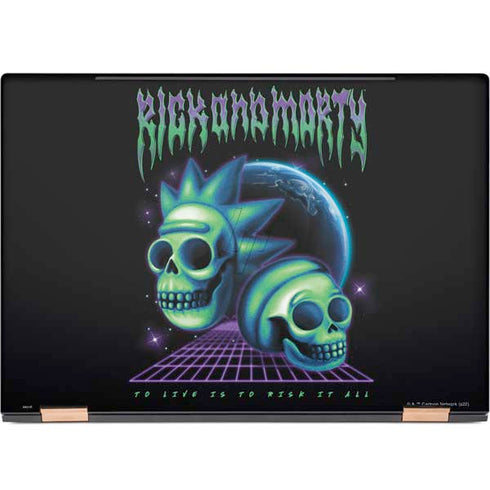 Adult Swim Rick and Morty Neon Skulls HP Spectre Skin