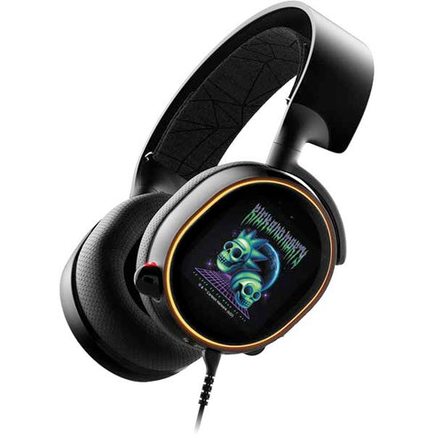 Adult Swim Rick and Morty Neon Skulls SteelSeries Arctis 5 Skin