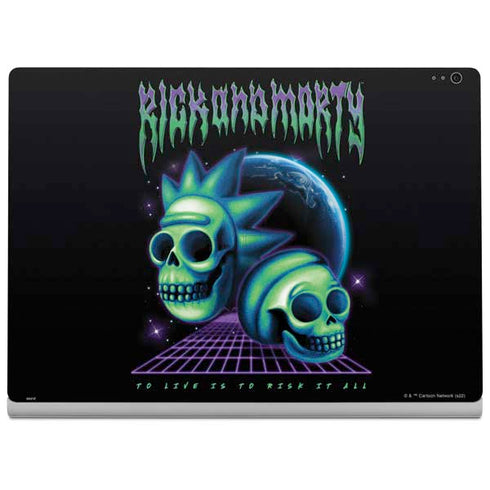 Adult Swim Rick and Morty Neon Skulls Surface Book 2 13.5in Skin