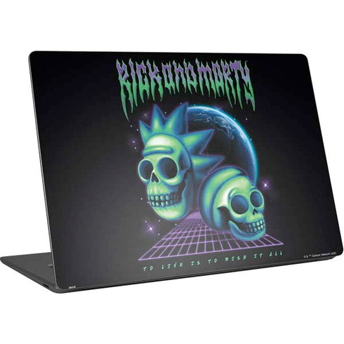 Adult Swim Rick and Morty Neon Skulls Surface Laptop 4 15in Skin