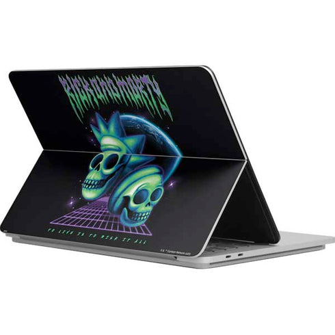Adult Swim Rick and Morty Neon Skulls Surface Laptop Studio Skin