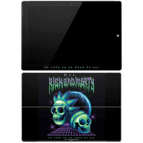 Adult Swim Rick and Morty Neon Skulls Surface Pro 3 Skin
