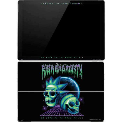 Adult Swim Rick and Morty Neon Skulls Surface Pro 4 Skin