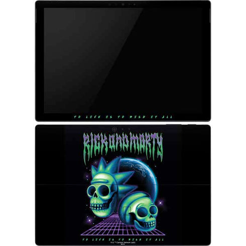Adult Swim Rick and Morty Neon Skulls Surface Pro 6 Skin
