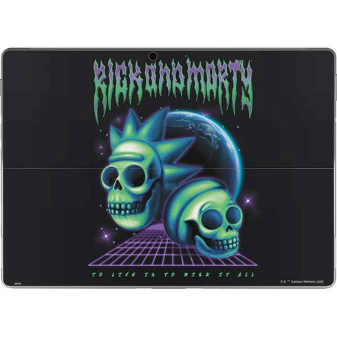 Adult Swim Rick and Morty Neon Skulls Surface Pro 9 Skin