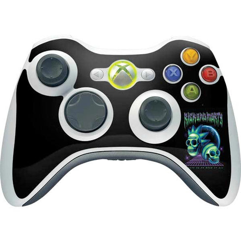 Adult Swim Rick and Morty Neon Skulls Xbox 360 Wireless Controller Skin