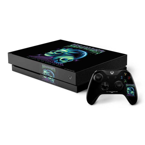 Adult Swim Rick and Morty Neon Skulls Xbox One X Bundle Skin