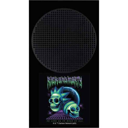 Adult Swim Rick and Morty Neon Skulls Xbox Series S Console Skin