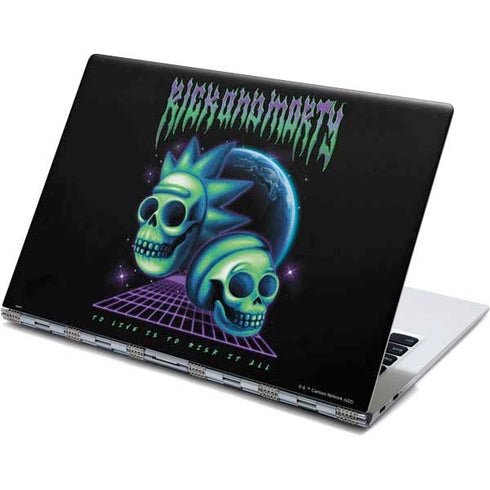 Adult Swim Rick and Morty Neon Skulls Yoga 910 2-in-1 14in Touch-Screen Skin