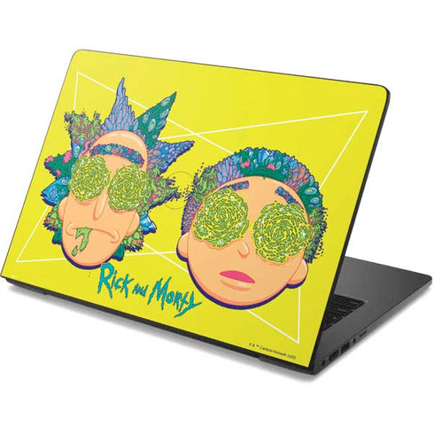 Adult Swim Rick and Morty Rick and Morty Portal Eyes Dell Chromebook Skin