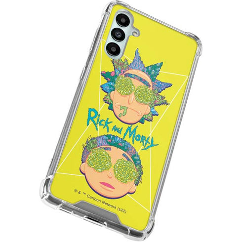 Adult Swim Rick and Morty Rick and Morty Portal Eyes Galaxy A15 5G Clear Case