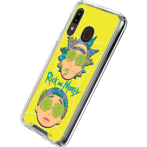 Adult Swim Rick and Morty Rick and Morty Portal Eyes Galaxy A30 Clear Case