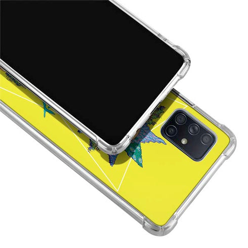 Adult Swim Rick and Morty Rick and Morty Portal Eyes Galaxy A71 5G Clear Case