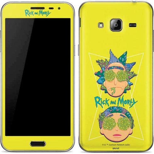 Adult Swim Rick and Morty Rick and Morty Portal Eyes Galaxy J3 Skin