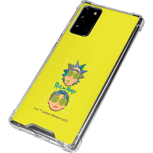 Adult Swim Rick and Morty Rick and Morty Portal Eyes Galaxy Note20 5G Clear Case