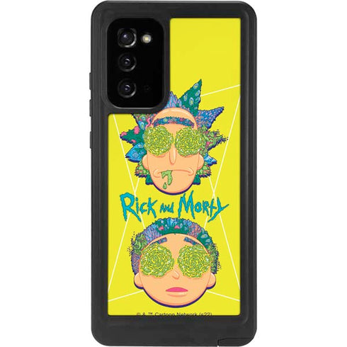 Adult Swim Rick and Morty Rick and Morty Portal Eyes Galaxy Note20 5G Waterproof Case