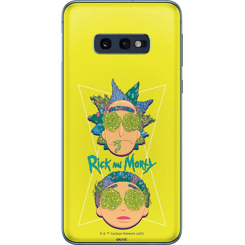 Adult Swim Rick and Morty Rick and Morty Portal Eyes Galaxy S10e Skin