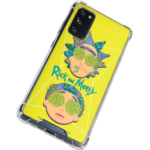 Adult Swim Rick and Morty Rick and Morty Portal Eyes Galaxy S20 FE Clear Case