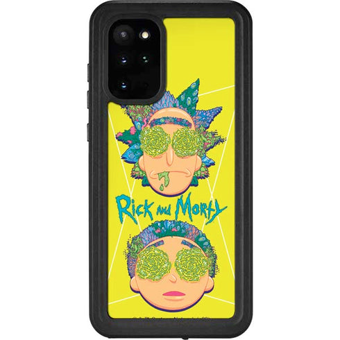 Adult Swim Rick and Morty Rick and Morty Portal Eyes Galaxy S20 Plus Waterproof Case
