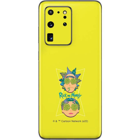 Adult Swim Rick and Morty Rick and Morty Portal Eyes Galaxy S20 Ultra 5G Skin