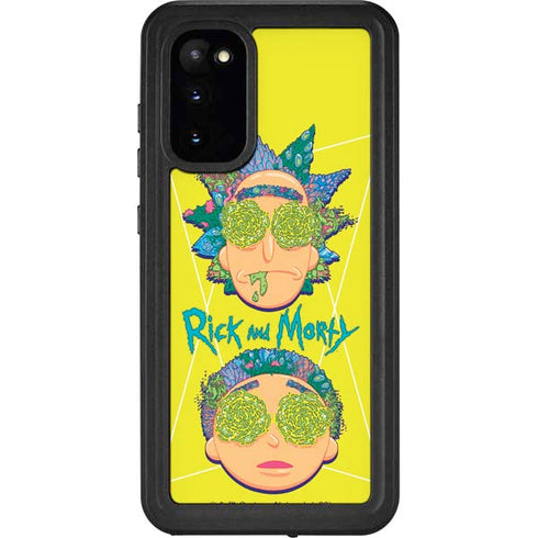 Adult Swim Rick and Morty Rick and Morty Portal Eyes Galaxy S20 Waterproof Case