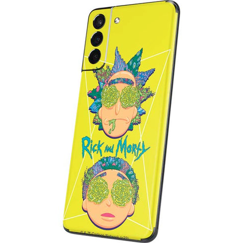 Adult Swim Rick and Morty Rick and Morty Portal Eyes Galaxy S21 5G Skin