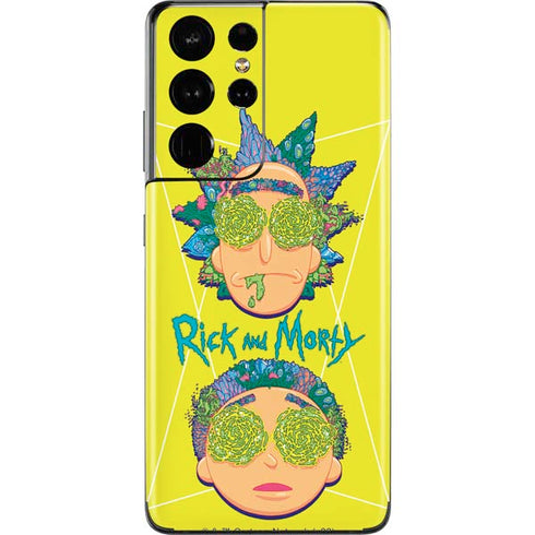 Adult Swim Rick and Morty Rick and Morty Portal Eyes Galaxy S21 Ultra 5G Skin