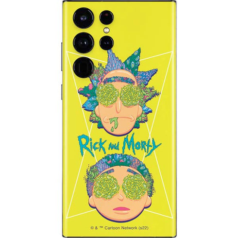 Adult Swim Rick and Morty Rick and Morty Portal Eyes Galaxy S22 Ultra Skin