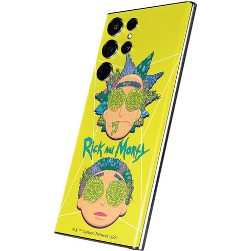 Adult Swim Rick and Morty Rick and Morty Portal Eyes Galaxy S22 Ultra Skin