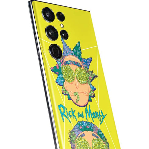 Adult Swim Rick and Morty Rick and Morty Portal Eyes Galaxy S22 Ultra Skin