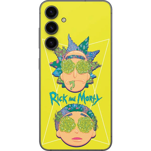 Adult Swim Rick and Morty Rick and Morty Portal Eyes Galaxy S23 FE Skin