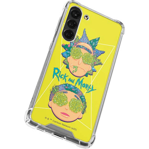 Adult Swim Rick and Morty Rick and Morty Portal Eyes Galaxy S23 Plus Clear Case